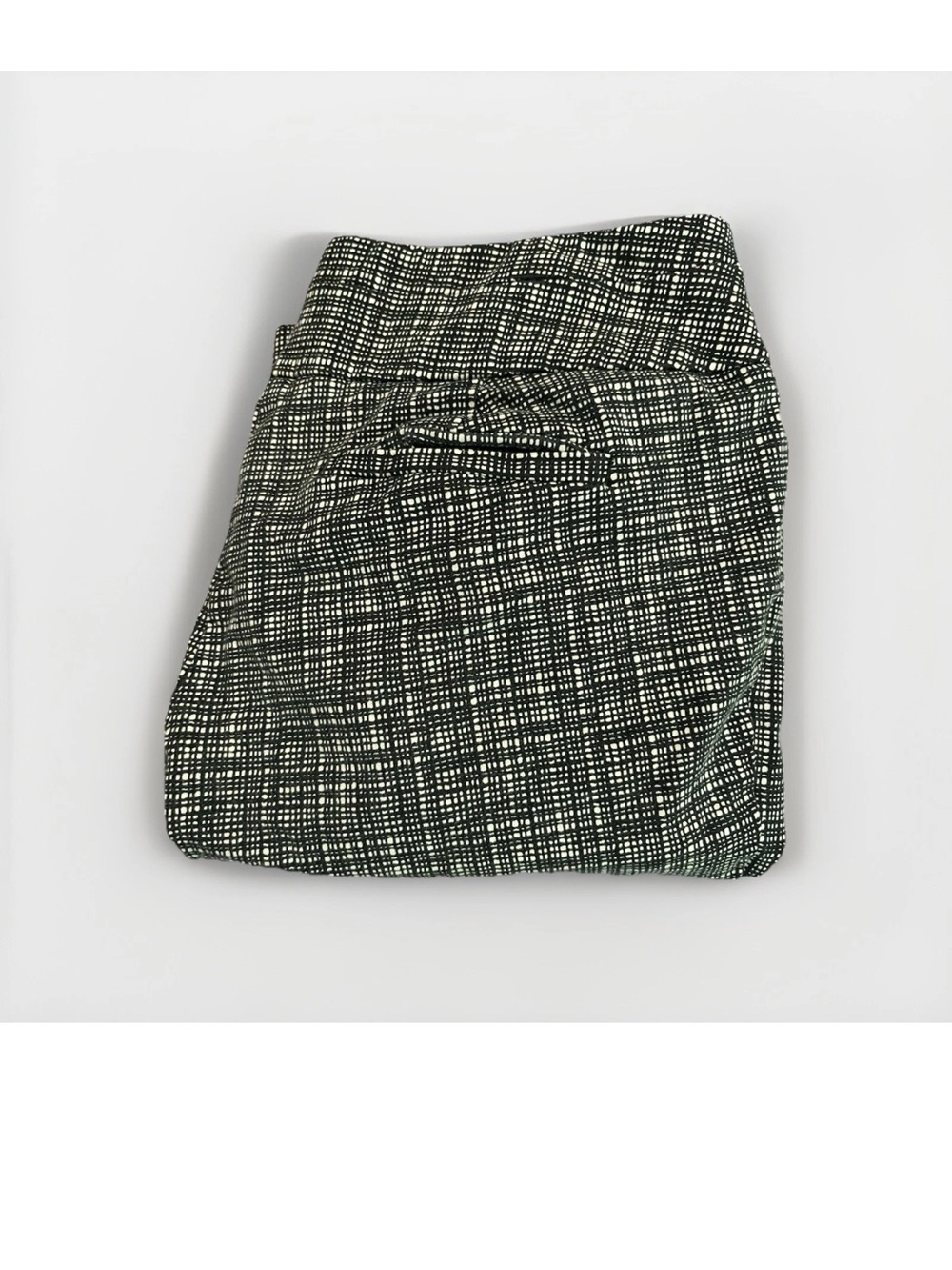 LOFT Marisa Skinny Pants Women 8 Black White Plaid Grid Career Trousers
